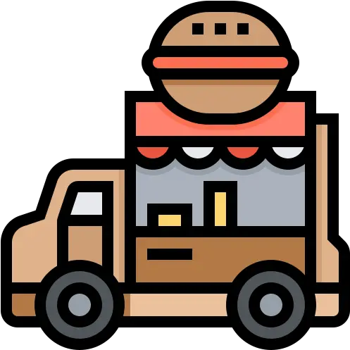 Facility Food Hamburger Sell Truck Free Icon Of Street Foods Drinks Car Delivery Drinks Png Truck Icon Png