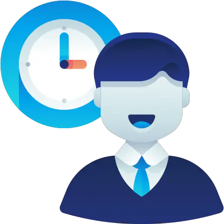 Employee Account Business Time Employee Time Clock Icon Png Free Time Icon