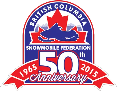 British Columbia Snowmobile Federation 50th Anniversary Logo Emblem Png Anniversary Logo