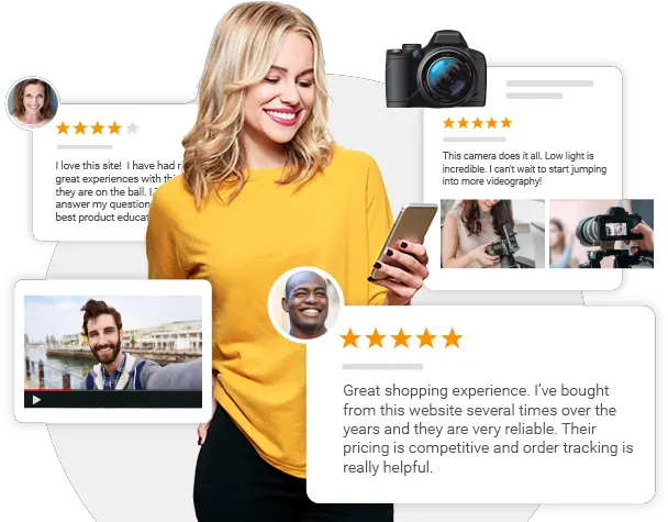 Get More Google Seller Ratings And Product Reviews Mirrorless Camera Png 5 Star Review Png