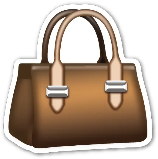 Handbag Emoji Bolso Whatsapp Png Money Bag Emoji Png