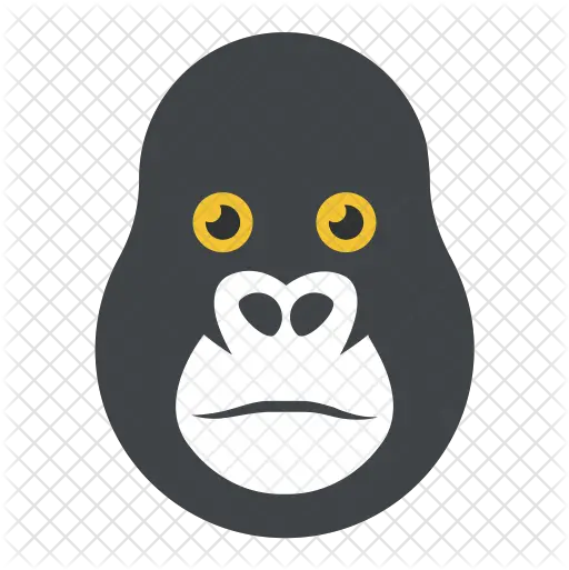 Ape Head Icon Of Flat Style Ape Head Cartoon Png Ape Png