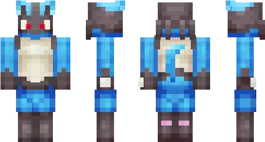 Lucario Minecraft Skin 64x64 Steve 213 Png Lucario Png