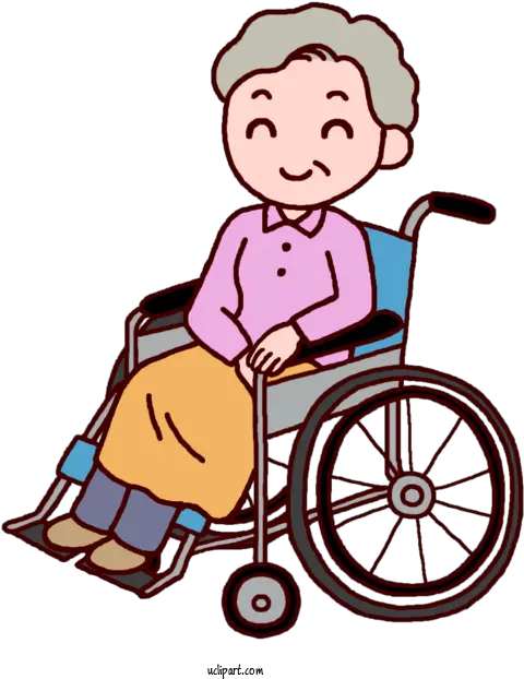 Wheelchair Caregiver For Elderly Wheelchair Elderly Clipart Png People Clipart Transparent