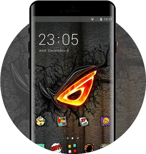 Asus Rog Mi Free Android Theme U2013 U Launcher 3d Mobile Phone Png Asus Icon Pack