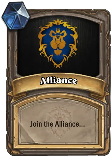 Brawl Battle For Azeroth Custom Hearthstone Card World Of Warcraft Alliance Png Battle For Azeroth Logo