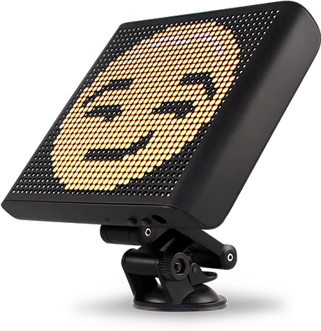 First Voice Controlled Emoji Car Display Car Window 3d Emoji Stickers Display Png Car Emoji Png