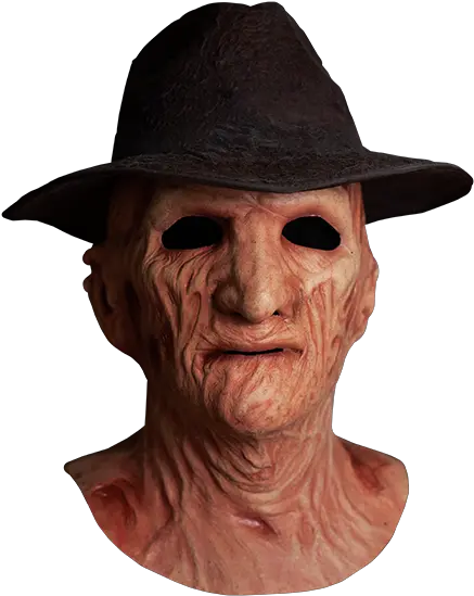 Deluxe Freddy Krueger Mask With Fedora Hat Trick Or Treat Studios Freddy Krueger Mask Png Freddy Krueger Transparent