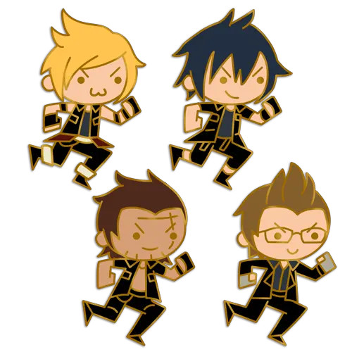 Download Final Fantasy 15 Enamel Pins Final Fantasy Xv Fictional Character Png Final Fantasy Xv Png