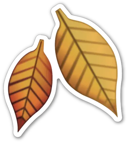 Download Fallen Leaf Emoji Emoticons Emojis Smileys Hojas De Otoño Emoji Png Emojis Transparent Background