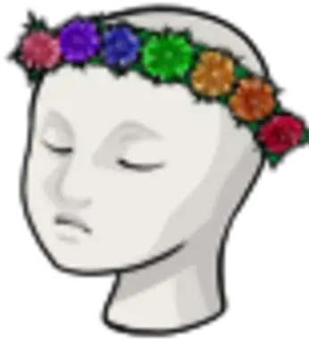 Giant Dandelion Flower Crown Hairstyle Png Flower Crowns Png