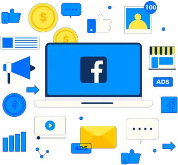 Facebook Advertising Do Ads Work True North Social Vertical Png Facebook Ads Icon
