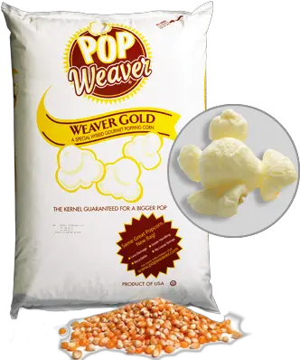 Weaver Popcorn Bulk Pop Weaver Gold Popcorn Png Popcorn Kernel Png
