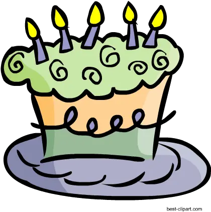 Free Cake And Cupcake Clip Art Happy Birthday Cards To Print Png Birthday Cupcake Png