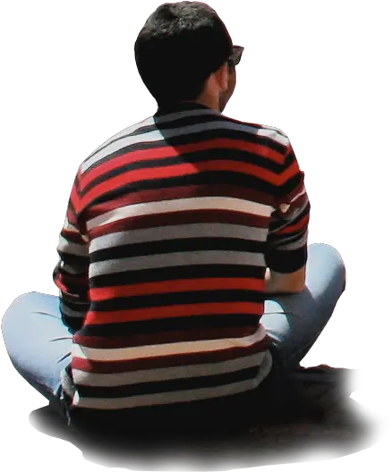 Person Sitting Back Png 5 Image Sitting Ground People Png Person Sitting Back Png