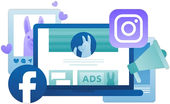 Full Service Digital Marketing U0026 Lead Generation Agency Facebook And Instagram Ads Illustration Png Social Media Advertising Icon