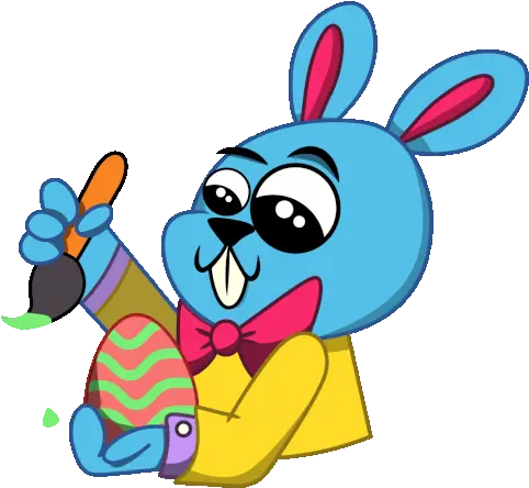 Happy Easter Bunny Sticker Happy Easter Easter Easter Bunny Egg Gifs Transparent Png Easter Buddy Icon