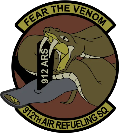 912 Ars Fear The Venom Pvc Patch March Arb 912th Air Vf 14 Png Venom Snake Png