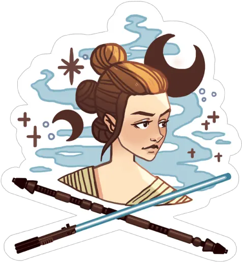 Leia Organa Png Star Wars Designs From An Upcoming Sticker Rey Star Wars Clipart Emperor Palpatine Png