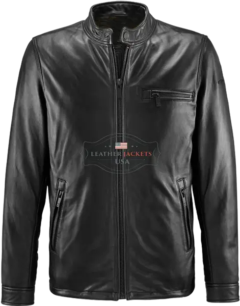 Unique Protective Black Biker Leather Jacket Jacket Png Leather Jacket Png