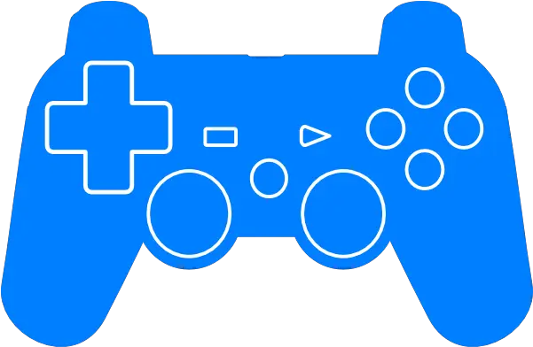 Play Station Controller Silhouette Clip Art Ps4 Controller Logo Blue Png Controller Png