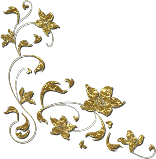 Golden Flower Transparent U0026 Png Clipart Free Download Ywd Border Transparent Background Gold Gold Transparent Background