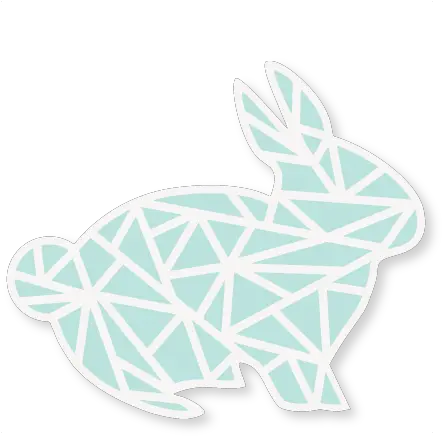 Geometric Easter Bunny Svg Cut Files Scrapbook File Domestic Rabbit Png Easter Bunny Ears Png