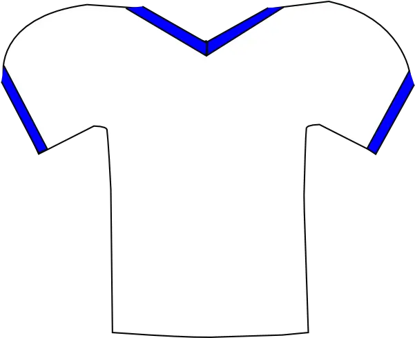 Football Jersey Outline Clip Art Blue Football Jersey Clip Transparent Background Football Jersey Clipart Png Football Outline Png