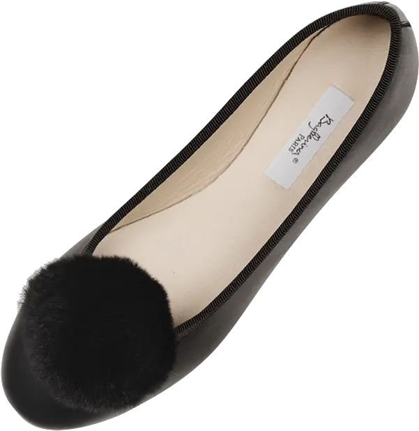 Fur Pompom Bagllerina Ballet Flat Png Fur Png