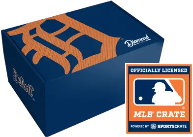 Detroit Tigers Diamond Crate From Atlanta Braves Sports Crate Png Detroit Tigers Logo Png