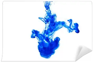 Blue Ink Drop Wall Mural U2022 Pixers We Live To Change Ink Dissolving In Water Png Ink Drop Png