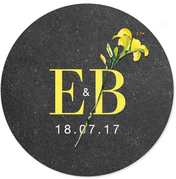 Sticker With Your Logo And A Yellow Flower Circle Png Yellow Flower Logo