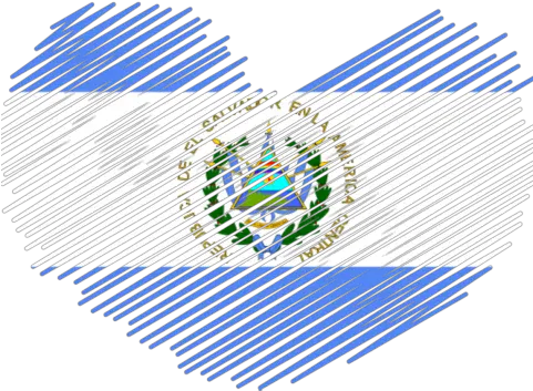El Salvador Heart Flag El Salvador Flag Heart Png El Salvador Flag Png