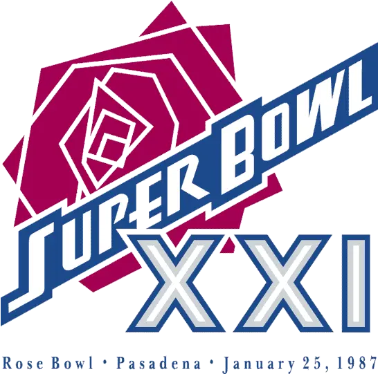 Super Bowl Primary Logo National Football League Nfl Super Bowl Xxi Png Ny Giants Logo Clip Art