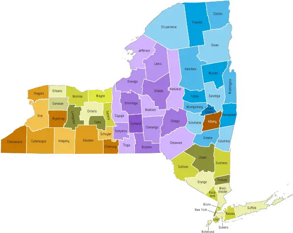 New York State Natural Resource Map New York Map Transparent Png New York State Png