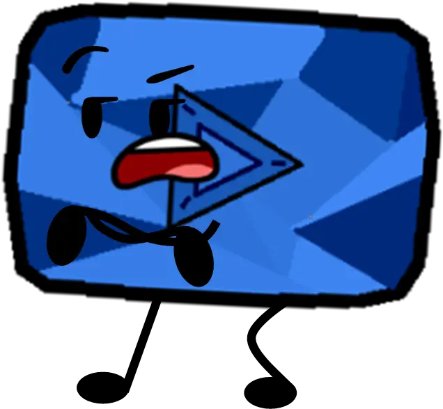 Download Emerald Play Button But Its Sapphire Pose Youtube Sapphire Play Button Png Youtube Play Button Png Transparent