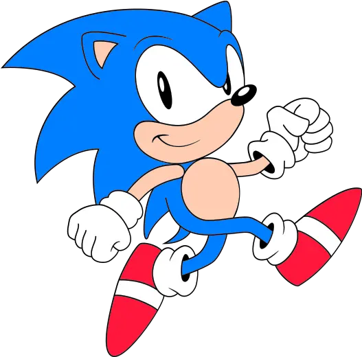 Fileclassic Sonic Walksvg Sonic Retro Sonic 2d Png Sonic The Hedgehog Png