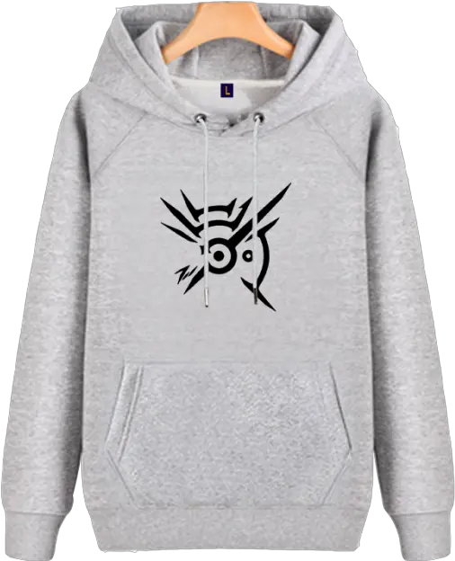 Printed Fleece Loose Hoodie Png Dishonored Logo Png