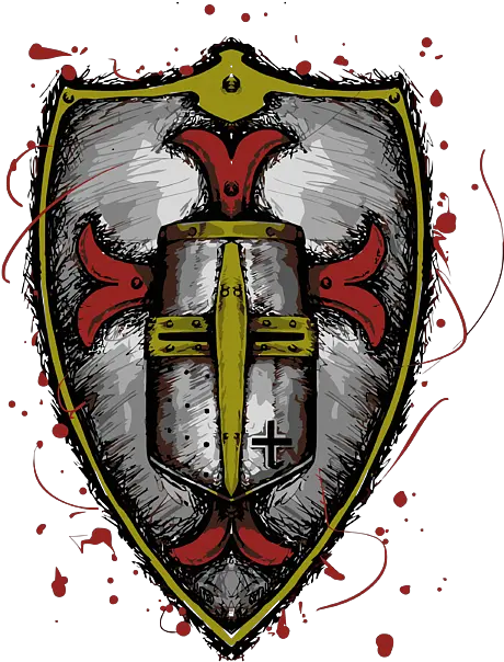 Knight Templar Gift Crusader Shield And Solid Png Forward Facing Knight Icon