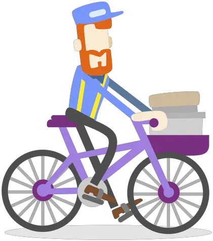 Transparent Png Svg Vector File Bicycle Clipart Delivery Png