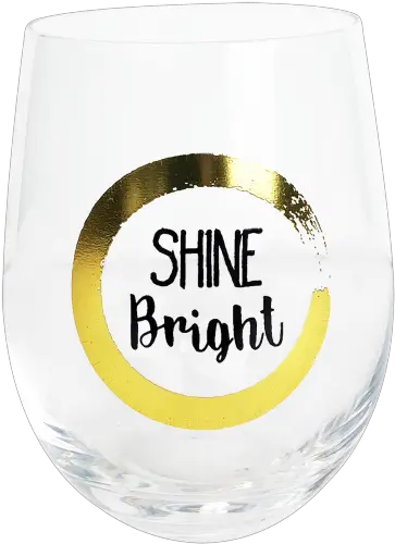Shine Bright Wine Glass Png
