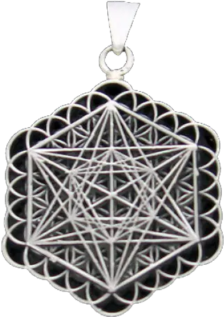 The Flower Of Life With Metatron Cube Pendant Dije Cubo De Metatron Png Flower Of Life Png