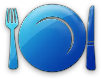 16 Food Plate Iconpng Images Dinner Plate Icon Large Icon Food Png Blue Meal Icon