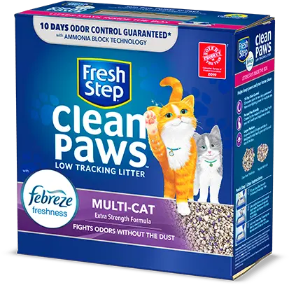 Clean Paws Triple Action Scented Litter Fresh Step Fresh Step Cat Litter Png Cat Paws Png