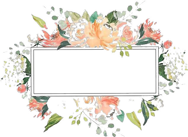 Watercolor Floral Flower Frame Png Pic Png Transparent Background Flowers Png Frame Design Png