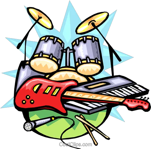 Rock N Roll Musical Instruments Band Clip Art Png Rock N Roll Png