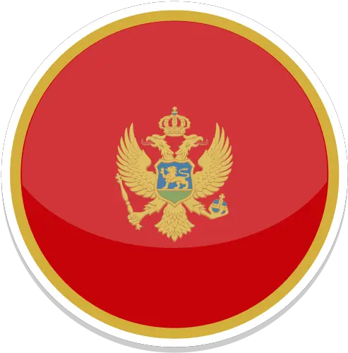 Montenegro Icon Myiconfinder Montenegro Flag Round Png Oman Flag Png