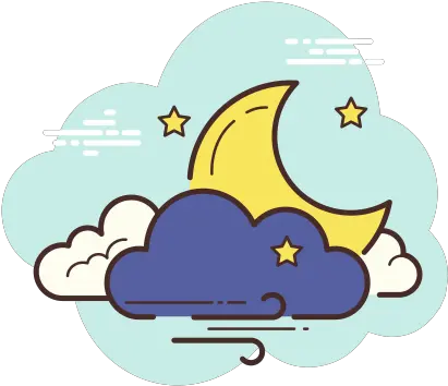 Night Wind Icon Free Download Png And Vector Bubbles Icons Of Weather Night Clouds Png