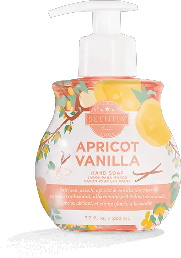 Apricot Vanilla Hand Soap Scentsy Hand Soap 2020 Png Soap Png