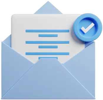 Open Mail Icon Download In Line Style Horizontal Png Blue Envelope Icon